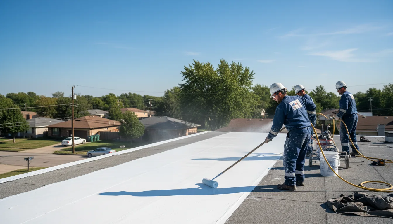 Commercial roof coating in Dagmar, MT near me